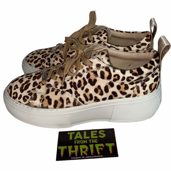 J/Slides Leopard Courto Platform Sneaker Shoes - Picture 8 of 10